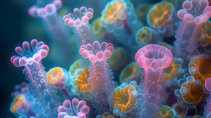 Poster - Captivating Microscopic Landscape of Intricate Pathogenic Structures