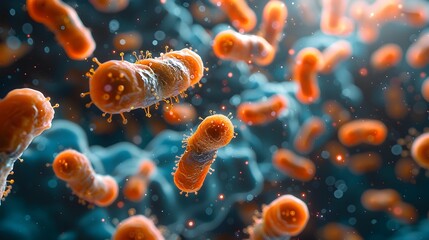 Poster - Intricate Microscopic Patterns of Pathogenic Microorganisms Revealed Through Advanced Electron Microscopy Techniques