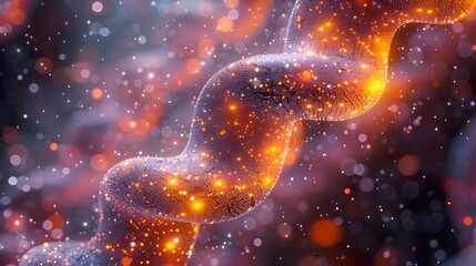 Poster - Mesmerizing Microscopic Masterpiece An Intricate of Cellular DNA Structure