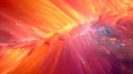 Aufkleber - Vibrant and Explosive Abstract Digital Art with Dynamic Multicolored Bursts and Kinetic Energy