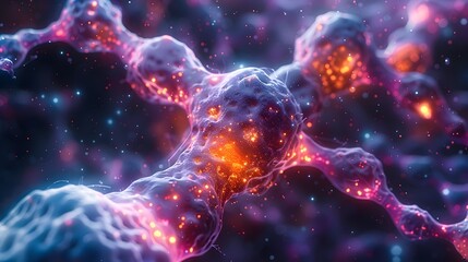 Poster - Captivating Microscopic of Intricate Cellular DNA Structure