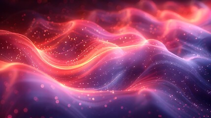 Leinwandbilder - Shimmering Holographic Christmas Graphic with Ethereal Forms and Enchanting Swirls of Light