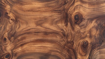 Wall Mural - A mature walnut plank showing distinctively beautiful wood texture
