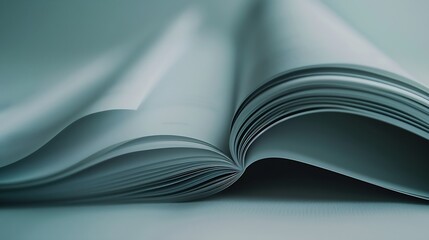 Poster - Clean page of magazine background mockup : Generative AI