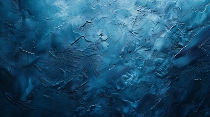 Aufkleber - Abstract gradient bright blue background Panoramic grunge navy blue stucco wall background Beautiful Wide angle rough stylized texture wallpaper with copy space for design : Generative AI
