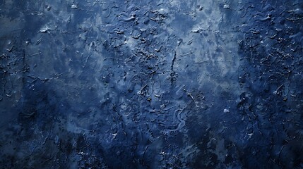 Aufkleber - Beautiful grunge navy blue stucco wall background Panoramic abstract decorative dark background Wide angle rough stylized texture wallpaper with copy space for design : Generative AI