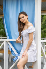 Wall Mural - Portrait of a young beautiful girl