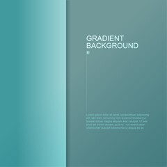Wall Mural - cyan and light grey gradient background.