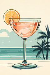 Wall Mural - Poolside Paradise: Luxurious Cocktail