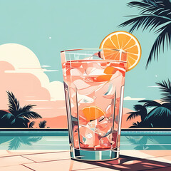 Refreshing Beach Cocktail