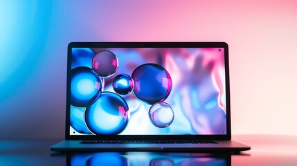 Poster - Website design on a laptop screen : Generative AI