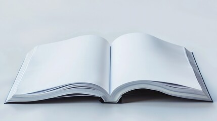 Poster - Blank open magazine isolated : Generative AI