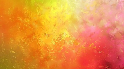 Wall Mural - Gold red pink coral peach orange yellow lemon lime green abstract background for design Color gradient ombre Colorful multicolor mix iridescent bright fun Rough grain noisegrungyTempla : Generative AI