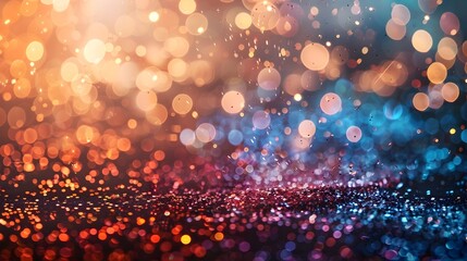 Poster - Vibrant of Sparkling Lights and Joyous New Year Festivities