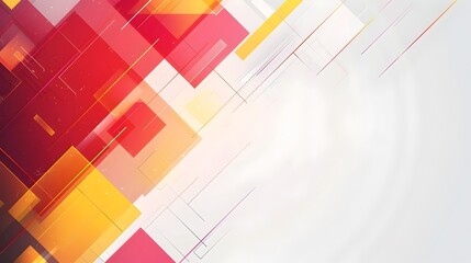 Fototapete - Vibrant Geometric Abstract Background with Copyspace for Versatile Design Uses