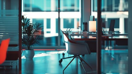 Leinwandbilder - A space where creativity flows Still life shot of a modern office space : Generative AI