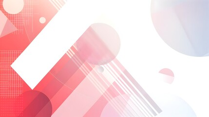 Poster - Elegant Geometric Abstract Background with Generous White Copyspace for Creative Design Solutions