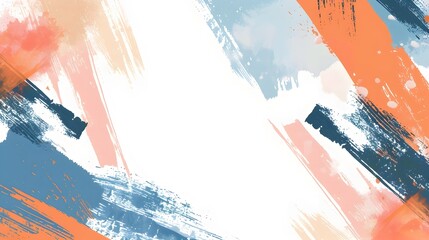 Aufkleber - Subdued Abstract Geometric Brushstroke Backdrop with Minimalist Flat Design and Ample Copyspace