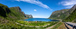 Blick auf den Steinfjord  auf Senja Insel in Norwegen