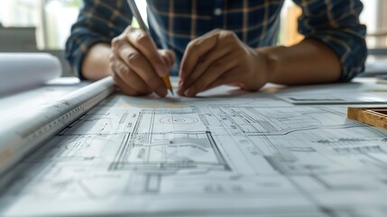Leinwandbilder - Website designer Creative planning application development  draft sketch drawing template layout framework wireframe design studio  User experience concept : Generative AI