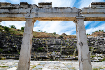 Wall Mural - The Theater of the Aphrodisias ancient city archaeological site in Aydin, Turkey. 