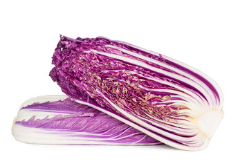 Wall Mural - Purple cabbage isolated on a white background