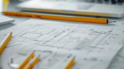 Leinwandbilder - Website designer Creative planning application development  draft sketch drawing template layout framework wireframe design studio  User experience concept : Generative AI