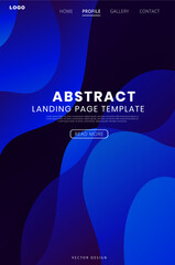 Blue background with circles, Blue landing page