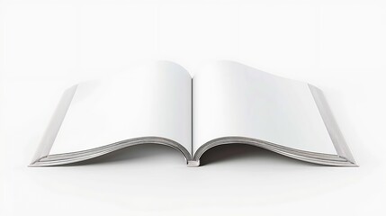 Poster - Blank open magazine isolated : Generative AI