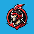 Spartan mascot logo design spartan vector

