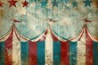 © anatolir - Retroinspired design with faded circus tents and stars on a textured backdrop