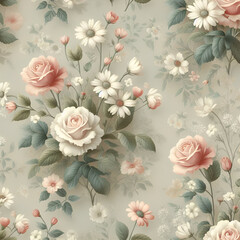  Vintage Floral Wallpaper