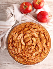 Canvas Print - Cinnamon apple tart