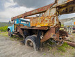abandoned old truck,