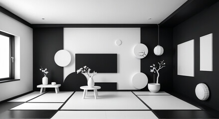 Sticker - modern living room