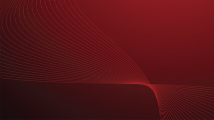 Red gradient abstract background with curve line