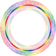 abstract colorful rainbow  circle background