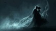 © Sunijsa - A couple is dancing in the air with smoke surrounding them