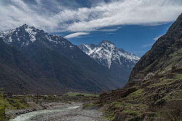 Wall Mural - view from the top of the mountain