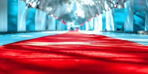 Wall Mural - Red carpet at glamorous movie premiere event. Concept Movie Premieres, Red Carpet Events, Glamorous Occasions, Celebrity Fashion, VIP Parties