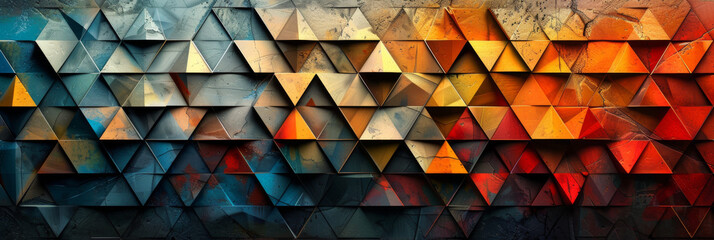 Wall Mural - Geometric shape abstract