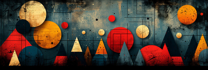 Wall Mural - Geometric shape abstract