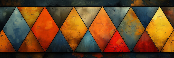 Wall Mural - Geometric shape abstract