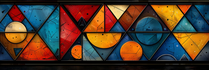Wall Mural - Geometric shape abstract