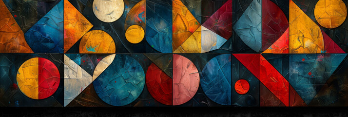 Wall Mural - Geometric shape abstract