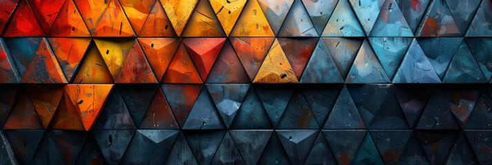 Wall Mural - Geometric shape abstract