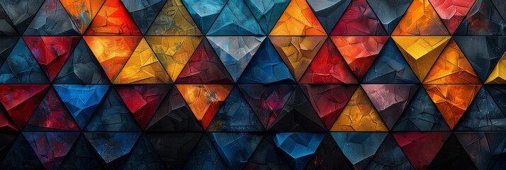 Wall Mural - Geometric shape abstract