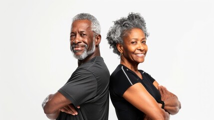 Sticker - Portrait of a Smiling Senior Couple