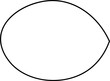 © Merimay - Black outline oblong oval simple plain shape element symbol sign isolated overlay png