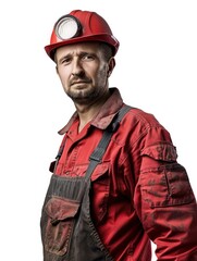 A miner equipped with a hardhat, working diligently in the industry. This occupation requires safety measures and a strong work ethic in challenging environments